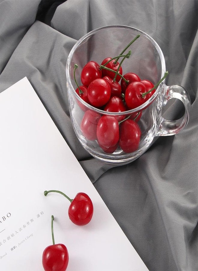 Kopida 20Pcs Artificial Cherries, Lifelike Red Cherries, Fake Cherries for Home Kitchen Party Decoration Photography Prop - Image 5