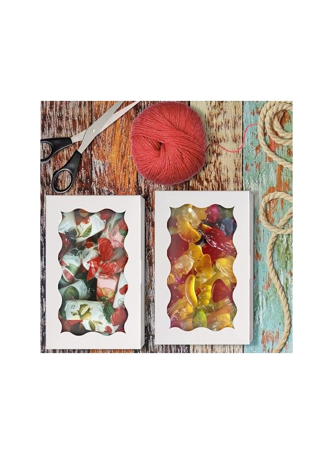 Green Tiger Bakery Boxes, 30 Pack Premium Small Paper Gift Box, Kraft Cookie Box with Clear Window, Dessert Boxes for Chocolate Covered Strawberries, Cakes, Pies, Muffins, Donuts and Pastries - Image 4