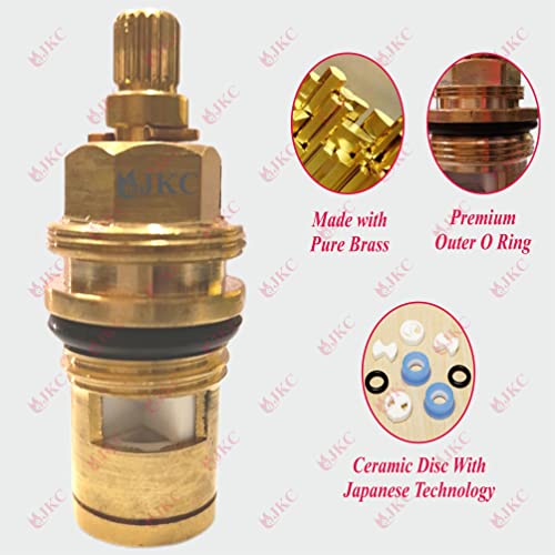 JKC Brass Jaguar Tap Spindle For Water Tap Spares And Accessories Parts For Jaquar Type Tap (Marvel Type) (Pack Of 2) - Image 5