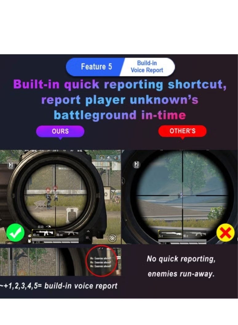 Gaming Mouse 35 Keys Single Hand Gaming Keyboard Converter Set For Android PUBG - Image 3