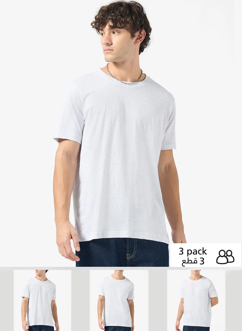 Pack of 3 Round Neck T-Shirt