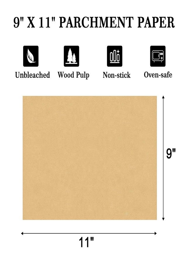 GOAUS Parchment Paper Sheets 9x11 Inch, Air Fryer Toaster Oven Liners Rectangular 170 pcs, Disposable Paper Liners Fit Cuisinart, Emeril Lagasse, Ninja Foodi, Breville, Instant Pot - Image 2