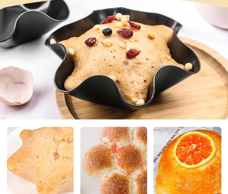Cielasis 4 pcs 8.5" Nonstick Large Taco Shell Bowl – Carbon Steel Tortilla Maker Shell Pans Baking Molds Tostada for Frying Salad Bowls - Image 5