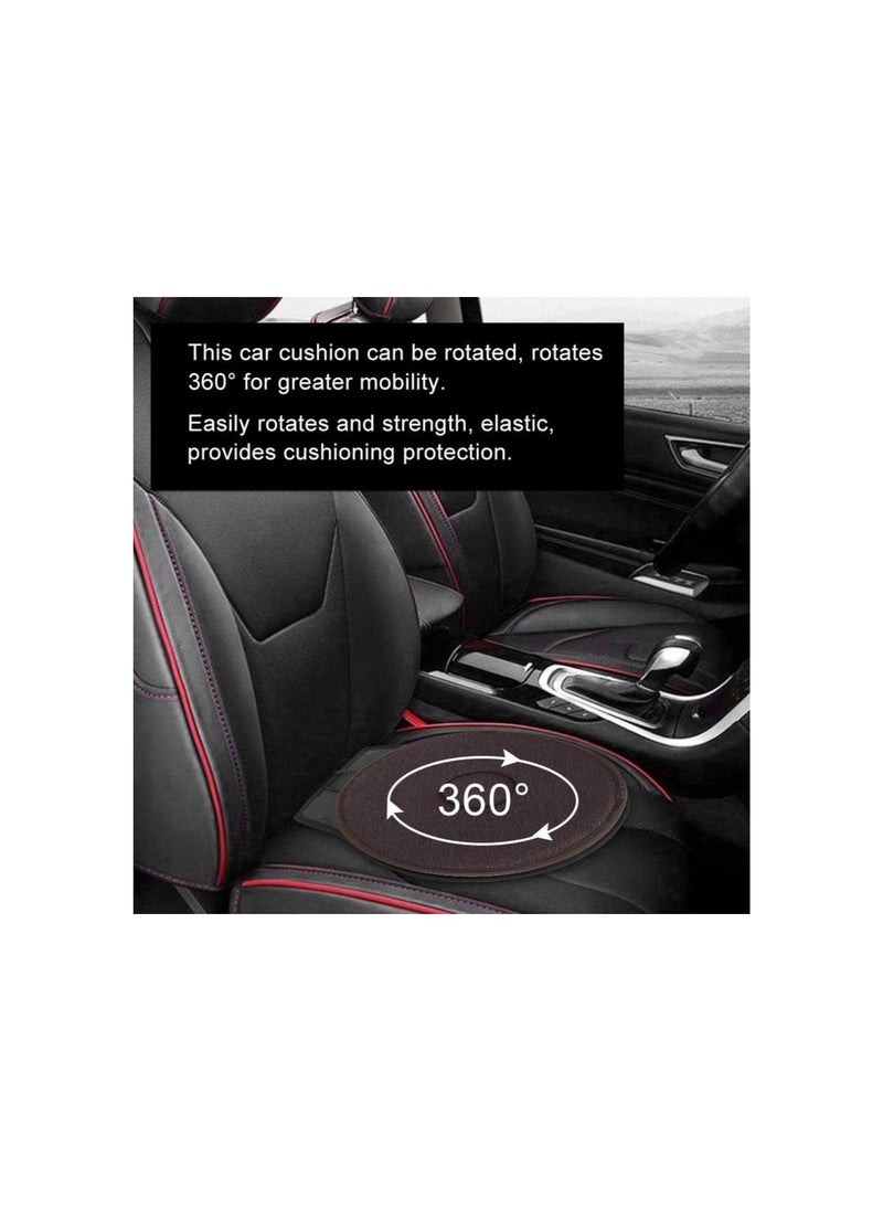 Generic - Car Seat Cushion, Non Slip Car Mat Protector for Pregnant Women Elderly, Round Swivel Seat Cushion, 360° Rotating Car Seat Pad,Office Home Use - Image 1