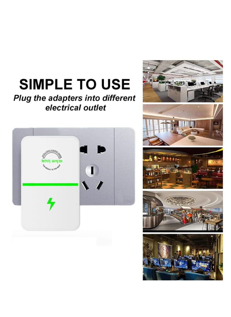 Generic - Electric Energy Saver, Power Saver Pro, High Efficiency Smart Energy Saver Plug, Energy Saving Device Stop Watt Energy Saver Pro for Home Office Factory (3PCS) - Image 1