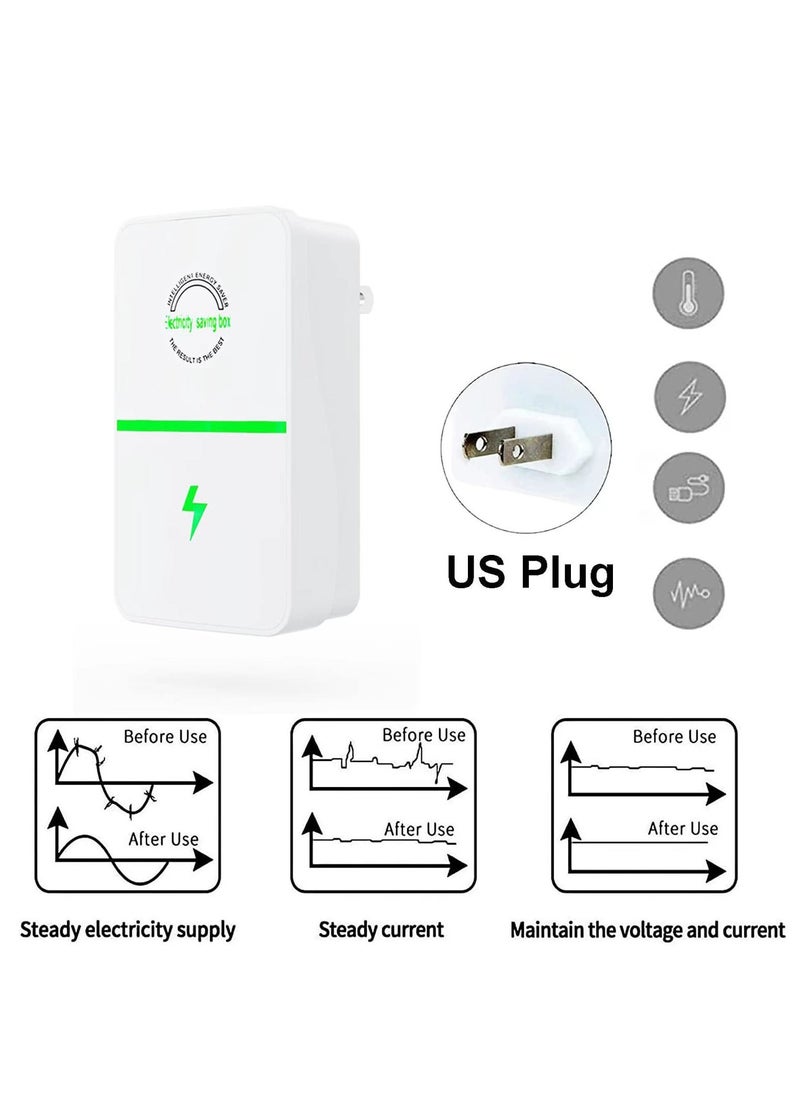 Generic - Electric Energy Saver, Power Saver Pro, High Efficiency Smart Energy Saver Plug, Energy Saving Device Stop Watt Energy Saver Pro for Home Office Factory (3PCS) - Image 1