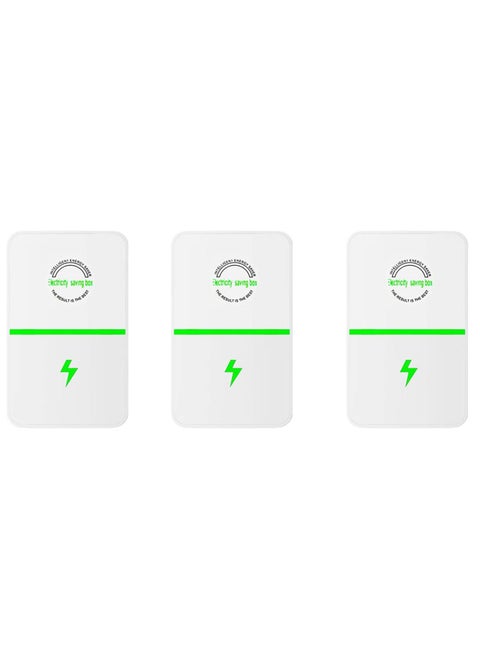 Electric Energy Saver, Power Saver Pro, High Efficiency Smart Energy Saver Plug, Energy Saving Device Stop Watt Energy Saver Pro for Home Office Factory (3PCS)