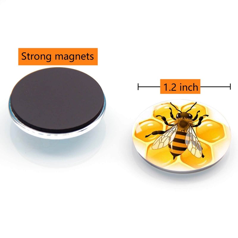 GiftYou 12Pcs Glass Refrigerator Magnets - Fridge Magnets Decoration for Classroom, Locker, Office Whiteboards, Cabinet, Dishwasher and Magnetic Surfaces (Inspirational Quote Fresh) - Image 2