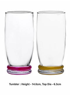 Luminarc Luminarc Carina Hb Rainbow Water Juice Highball Glass Set Of 6 Pieces 330Ml, Transparent  - Image 3