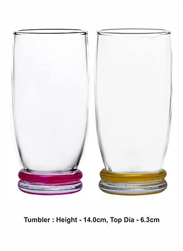 Luminarc Luminarc Carina Hb Rainbow Water Juice Highball Glass Set Of 6 Pieces 330Ml, Transparent  - Image 3