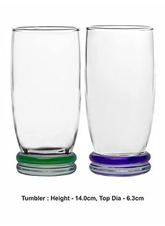 Luminarc Luminarc Carina Hb Rainbow Water Juice Highball Glass Set Of 6 Pieces 330Ml, Transparent  - Image 2