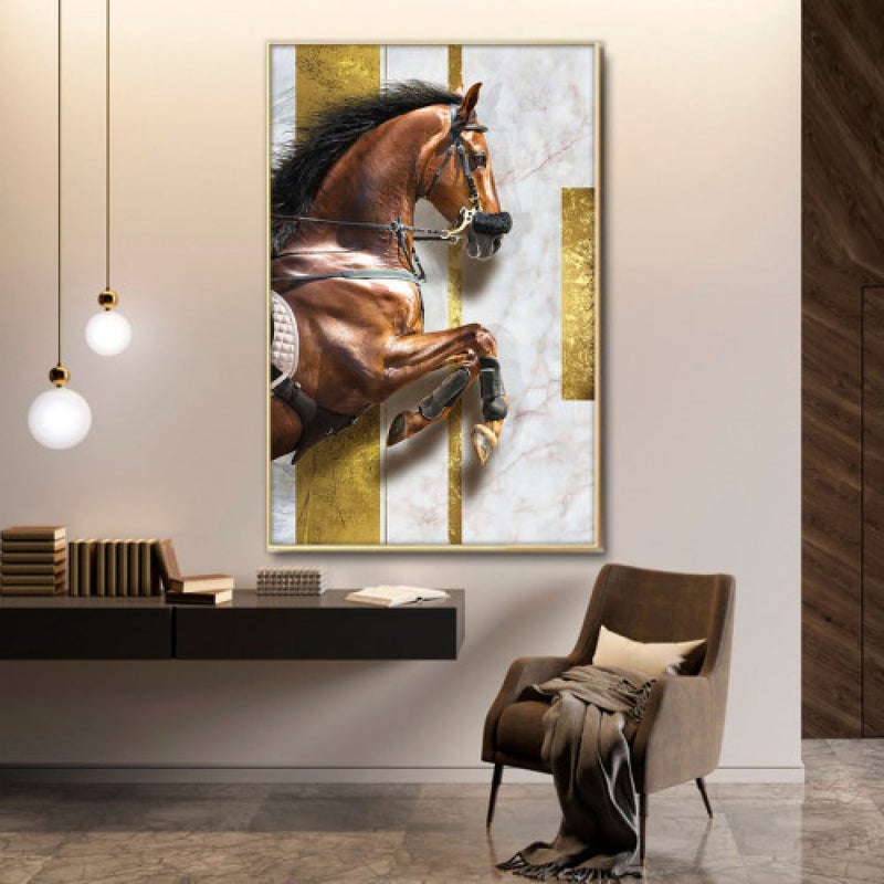 ماركتنا لوحة قماشية بتصميم مودرن مع برواز مجوف مقاس (40×60) قطعة واحدة - Image 1