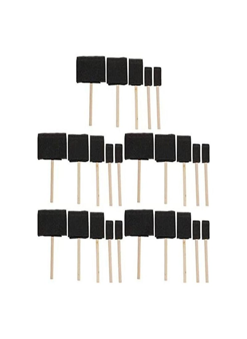 Smart 25 Pcs Smart Foam Paint Brushes Foam Brush Paint  - Image 1