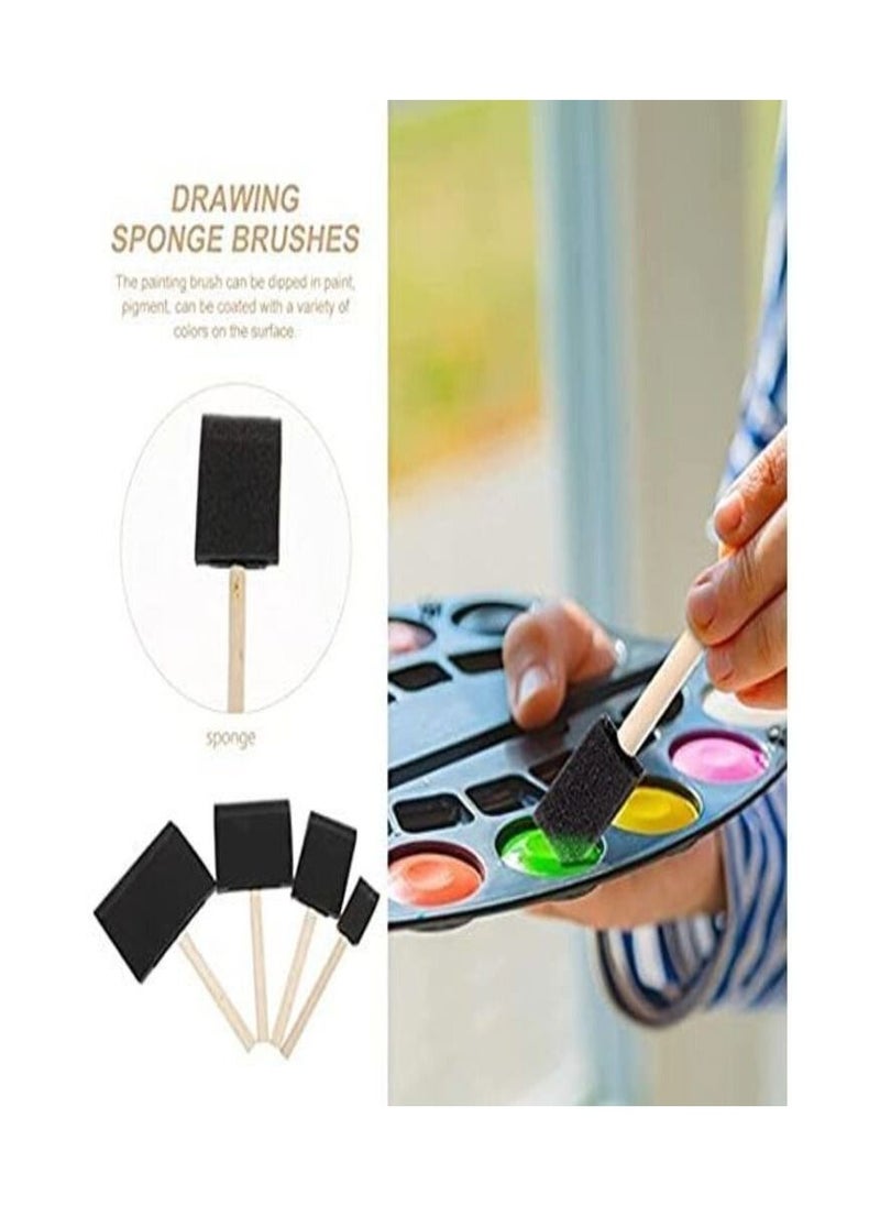 Smart 25 Pcs Smart Foam Paint Brushes Foam Brush Paint  - Image 2