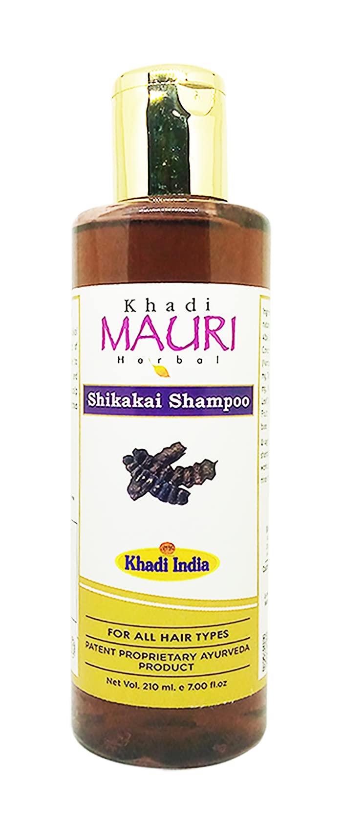 Khadi MAURI Shikakai Shampoo - Pack of 1 (210 ml), Brown (KMSHIKAKAISATX1) - Image 2
