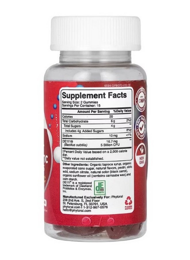 Phytoral Adult Probiotic Gummies Strawberry 30 Gummies  - Image 2