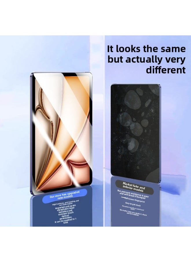 Generic - For Apple IPad Tablet Tempered Film Air6 Protective Film Pro Full Screen Mini7 Anti-Drop Anti-Fingerprint HD-Color:Blue Light 2 Pieces [tempered Film]_with Wooden Box Packaging-Size:For IPad Pro 2024( 13inch ) - Image 1