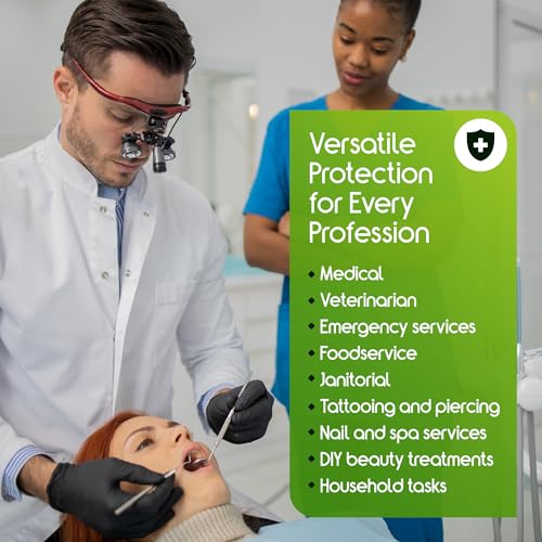 Inspire Black Nitrile Gloves HEAVY DUTY 6 Mil Nitrile Chemical Resistant Medical Cooking Cleaning Disposable Black Gloves - Image 5