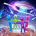 DODOMAGXANADU Pop Tubes Alien Fidget Toys for Kids 4Pack Fidget Toys Telescopic Suction Cup Toy for Stress and Anxiety Relief Easter Basket Stuffers Gifts for Kids and Toddlers 4 Pack Alien - Image 4