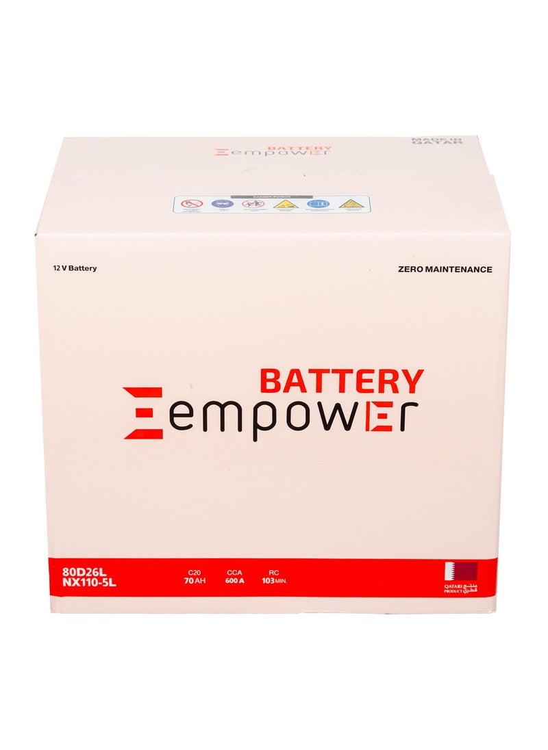 Generic - 12 Months Warranty EmPower Battery 150Ah 12V 160G51L N150L German Technology made in Qatar - Image 1