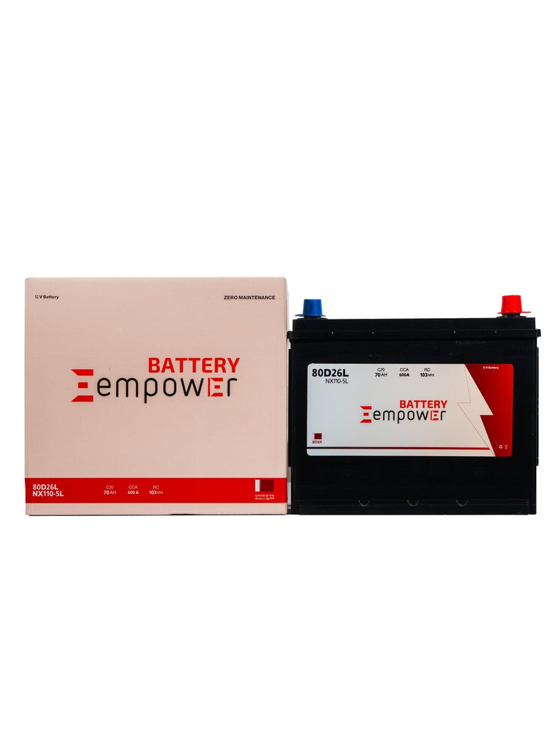 Generic - 12 Months Warranty EmPower Battery 150Ah 12V 160G51L N150L German Technology made in Qatar - Image 1