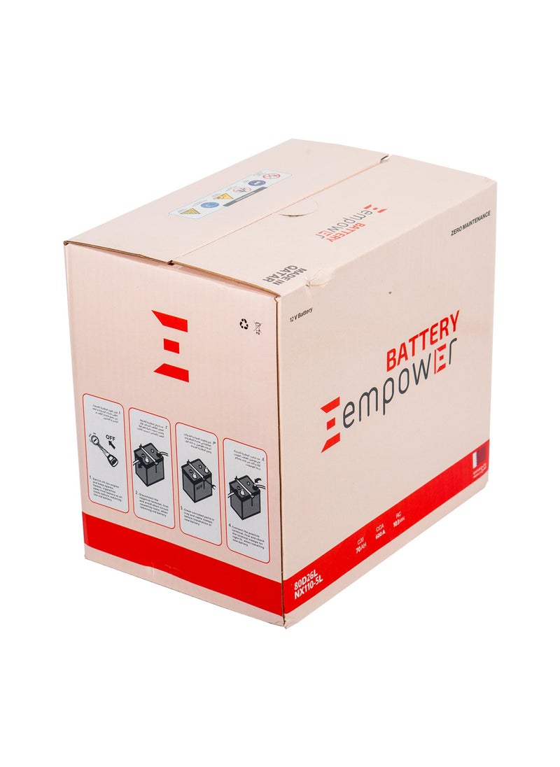Generic - 12 Months Warranty EmPower Battery 150Ah 12V 160G51L N150L German Technology made in Qatar - Image 1