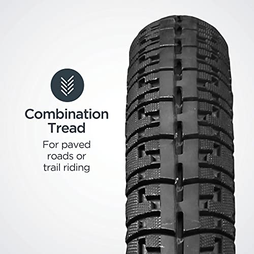 Schwinn Replacement Bike Tire, 700c x 38 Hybrid Bike Tire, Combination Tread, Puncture Guard, Fits Internal Rim Widths 17mm to 23mm, PSI Range 50 to 75 - Image 3