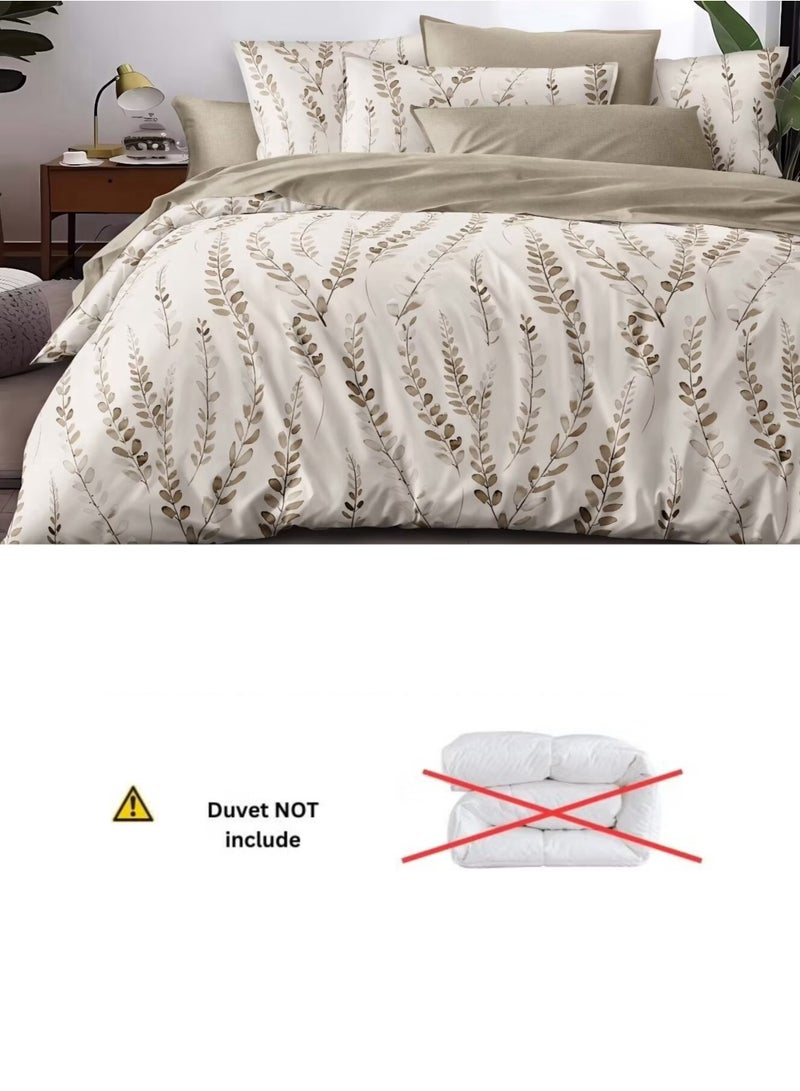 DUOMA duvet cover set , king size ,6pcs set with duvet cover 220*240cm and fit sheet and 4pcs pillowcases - Image 2