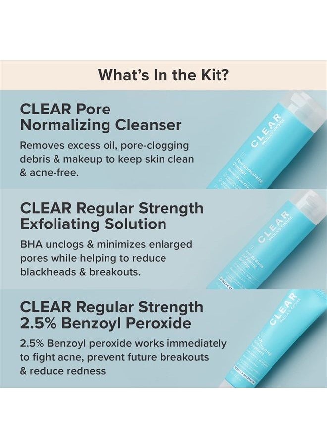 PAULA'S CHOICE CLEAR Regular Strength Acne Kit, 2% Salicylic Acid & 2.5% Benzoyl Peroxide for Facial Acne & Pores, Redness Relief, PACKAGING MAY VARY  - Image 4