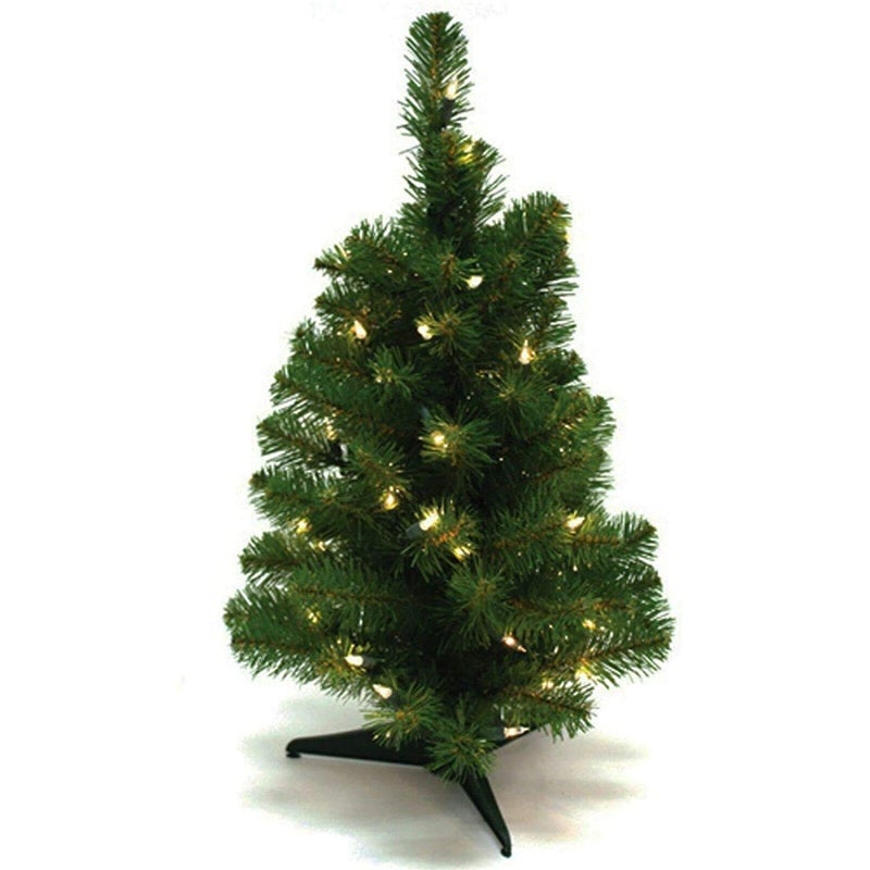 Vital Creations Artificial Christmas Pine Tree with Stand for Xmas Festival Outdoor and Indoor Decorations Green - Image 1