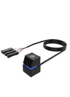 Y&D Desktop Computer Power Switch External Remote Start PC Motherboard On Off Button Extension Cable Reset for Internet Cafes Families Company  - Image 1
