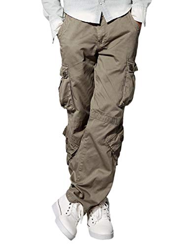 Match Mens Wild Cargo Pants 3357 Light Coffee 29
