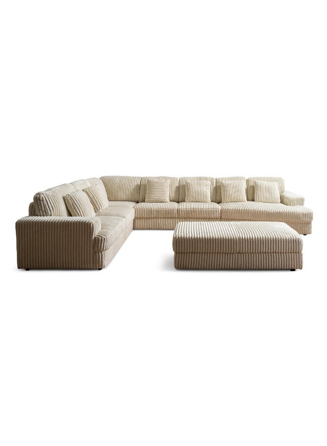 Pan Home Hamcaster Corner Sofa Beige  - Image 4