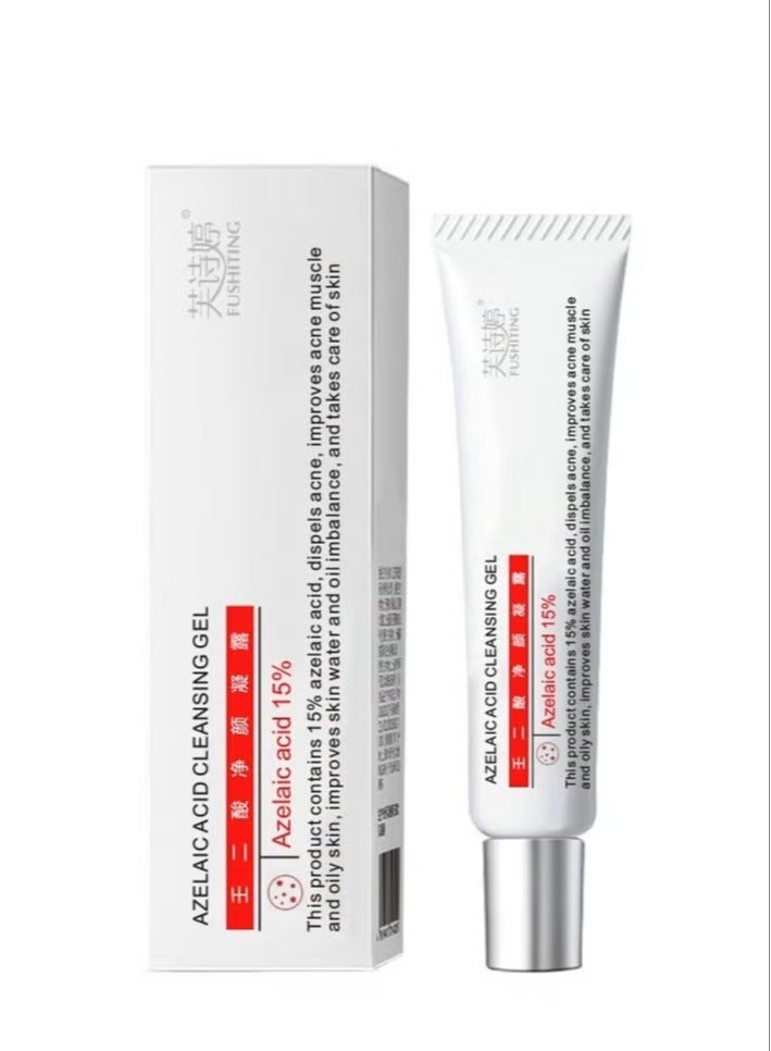 FUSHITING Azelaic Acid 15% Acne Tratment Cream, Acne Cream for Face, Spot Treatment, Anti Acne Gel For Spot Prone Skin, Rosacea Reducing Relief Pimple Breakouts Blackhead Pigmentation and Redness,Hydrate 15g - Image 1