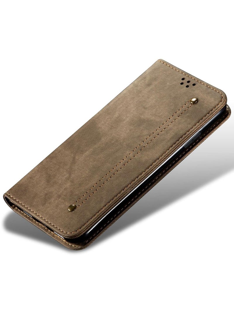 AROAQ Suitable for Samsung Mobile Phone Case A14 Denim Pattern Protective Leather Case - Image 4