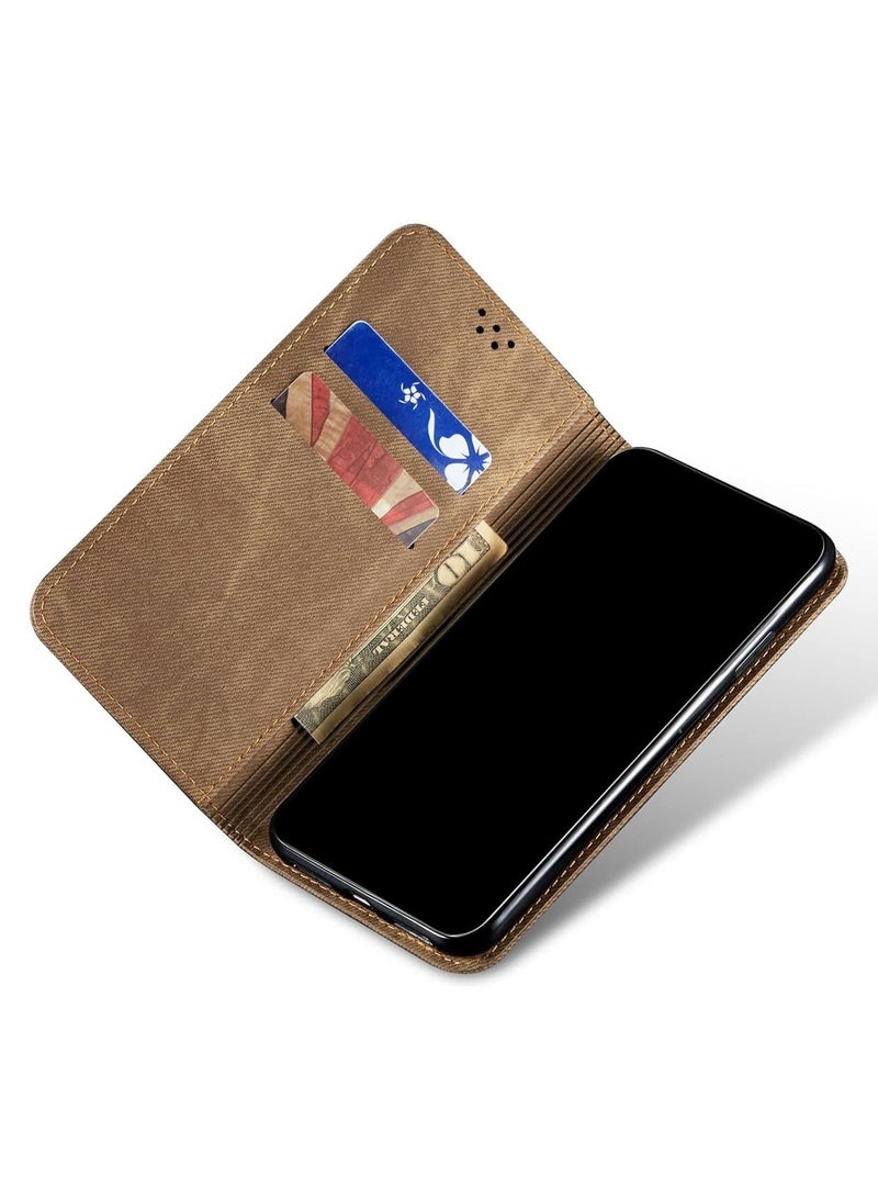 AROAQ Suitable for Samsung Mobile Phone Case A14 Denim Pattern Protective Leather Case - Image 5