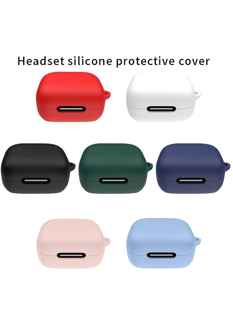 ماركة غير محددة جراب سيليكون متوافق مع سماعات Anker Soundcore R50i Nc/P30i Nc، جراب ناعم ورفيع صديق للبشرة، غطاء حماية مقاوم للصدمات مع حلقة تثبيت - أخضر عسكري  - Image 2