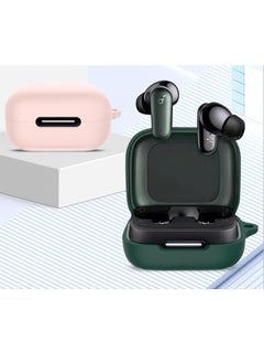 Generic Silicone Case Compatible with Anker Soundcore R50i Nc/P30i Nc, Soft Slim Skin friendly Case Cover Shockproof Protection Cover with Carabiner - Army green  - Image 5