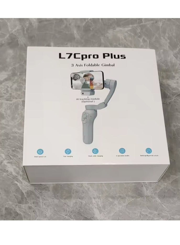 L7C Pro Plus Face Tracking Rotation Phone Gimbal Tripod 3 Axis Foldable Gimbal - Image 2