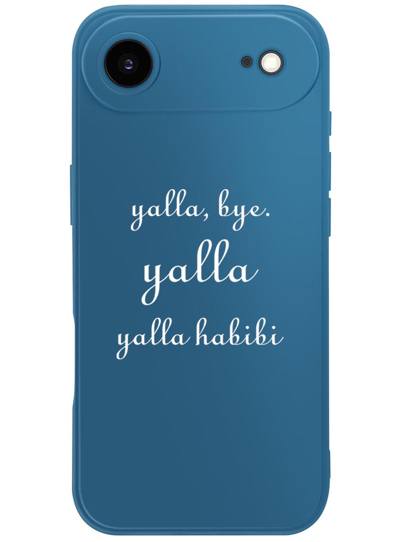 Theodor Protective Slim Fit Case Liquid Silicone Cover with Full Body Protection Anti-Scratch Shockproof Case For Apple iPhone 17 Air (Blue) Yalla-01 - White - Image 1