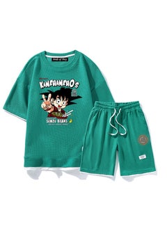 KUYING New Dragon Ball Short Sleeve Shorts Loose Two Piece Set 