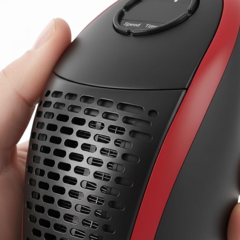 Mini Electric Wall Heater 400W - Portable Ceramic Heater with Remote Control and Digital Display - Smart Energy Saving Air Heater for Small Bedrooms Offices with Safety Timer - Image 5