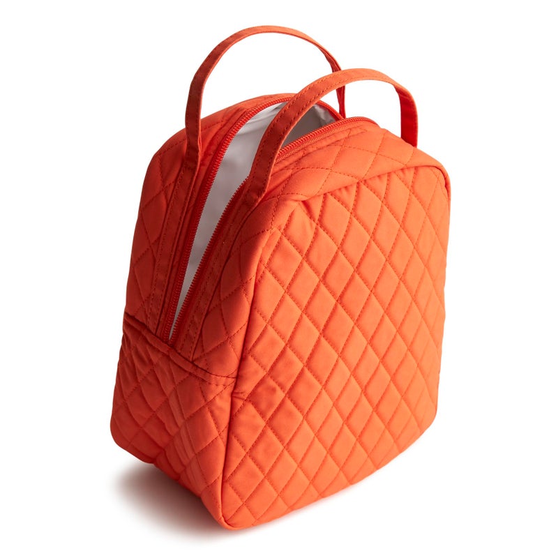 Vera Bradley Women's Premium Cotton Lunch Bag, Koi Orange, One Size - Image 2
