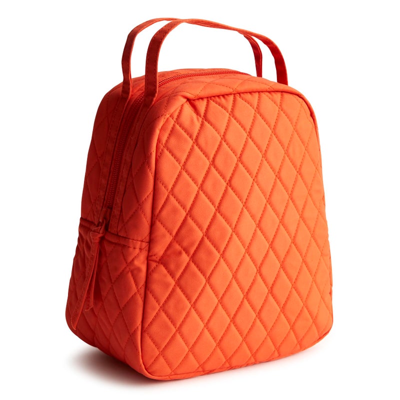 Vera Bradley Women's Premium Cotton Lunch Bag, Koi Orange, One Size - Image 1