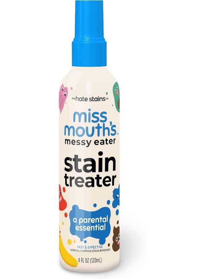 Miss Mouth's HATE STAINS CO Stain Remover for Clothes - 4oz Newborn Essentials for Purse - Miss Mouth's Messy Eater Stain Treater Spray  - Image 1