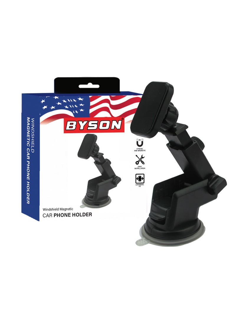 BYSON Magnetic Bracket Holder Square Type - Strong Grip Mount with 360° Rotation, Sleek Design, Easy Setup, Hands Free Support, Compatible with Most Smartphones and Devices - Image 1
