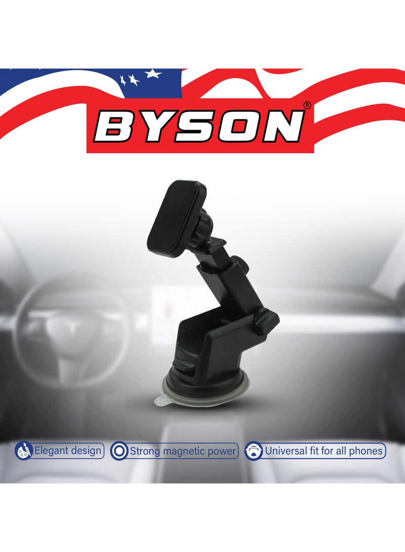 BYSON Magnetic Bracket Holder Square Type - Strong Grip Mount with 360° Rotation, Sleek Design, Easy Setup, Hands Free Support, Compatible with Most Smartphones and Devices - Image 3