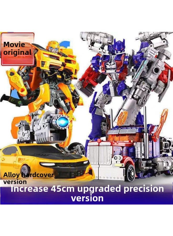 general Transfiguration Toy Model Car Robot Optimus Prime Bumblebee Dinosaur Tight Cable Handmade King Kong Alloy Kids Boy-Color:Die Toy Contains Alloy: Xp-13 Wasp-20cm | Gift Box - Image 2