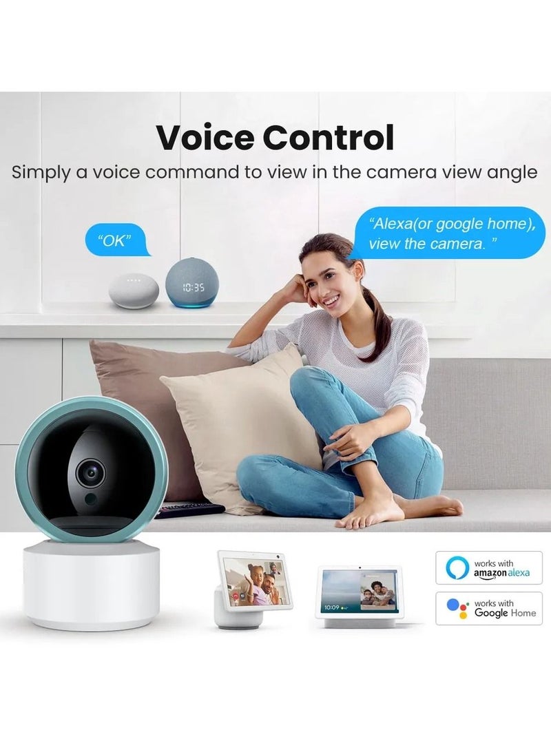 Vierex Home IP Camera Wifi Tuya CCTV Camera Wireless Human Detection Video Surveillance Camera AI Smart Night Protection 1080P Indoor Outdoor Night Vision 2Way Audio - Image 3