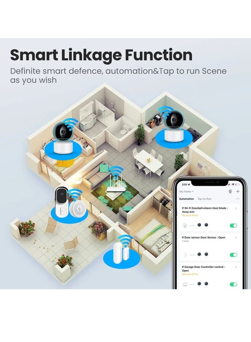 Vierex Home IP Camera Wifi Tuya CCTV Camera Wireless Human Detection Video Surveillance Camera AI Smart Night Protection 1080P Indoor Outdoor Night Vision 2Way Audio - Image 5